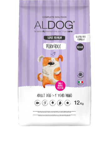 Aldog Medium Pork & Rice 12kg