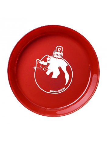 Animal Island świąteczny talerzyk dla kota 17cm