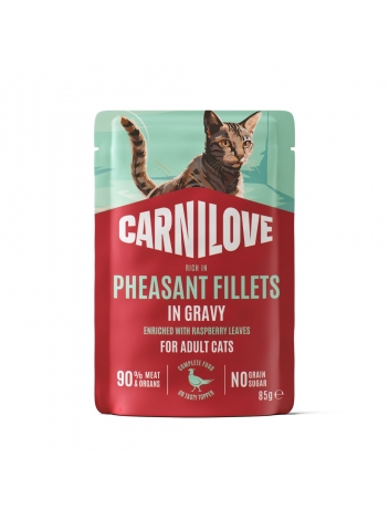 Carnilove Cat saszetka 85g sos Adult Bażant