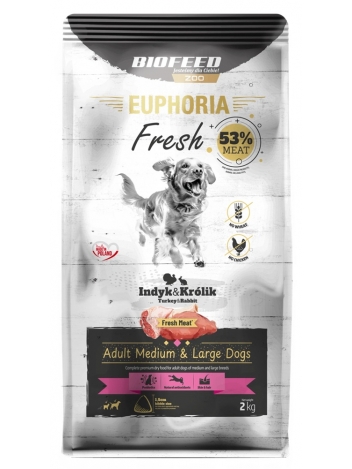 Euphoria Fresh Adult M/L Indyk i królik 2kg