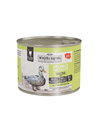 Wiejska Zagroda Mono Kaczka dla kota 200g