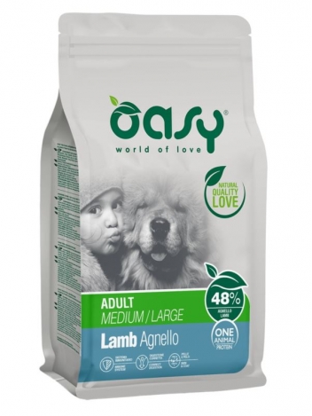 Oasy One Protein Adult M/L Lamb 12kg