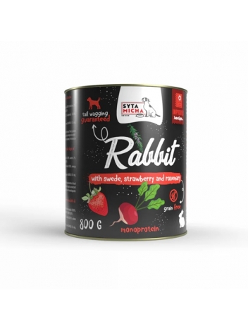 Syta Micha Królik z brukwią, truskawką i rozmarynem 800g