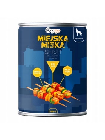 Gaczoo Miejska Miska dla psa Shish z kurczaka 400g
