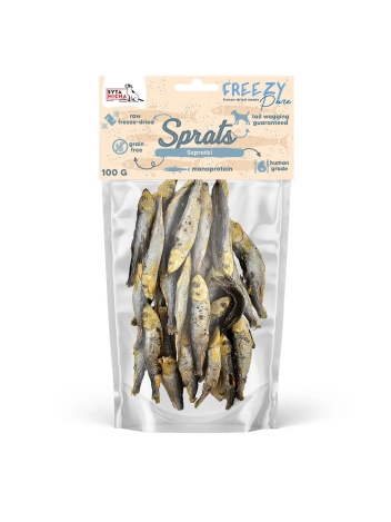 FREEZY liofilizowane całe szprotki 100g
