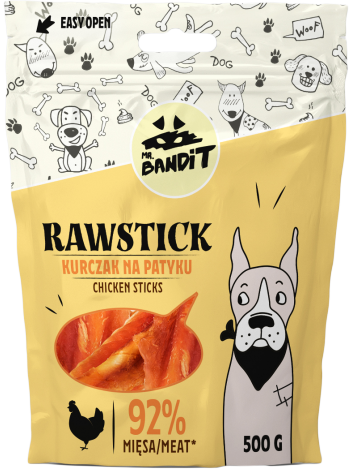 Mr. Bandit Rawstick Kurczak na patyku 500g