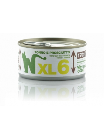 Natural Code Cat XL6 tuna and ham 170g