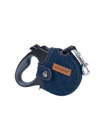 Etui Denim na smycz automatyczną Amiplay L