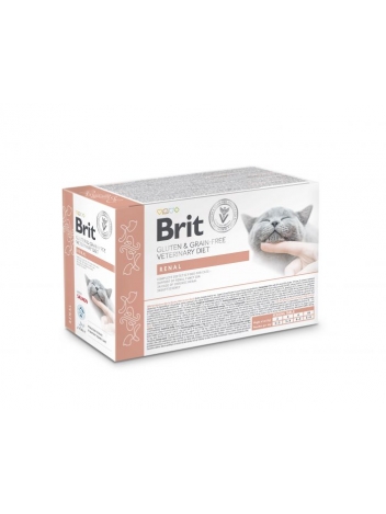 Brit Veterinary Diets Cat GF Renal 12x85g