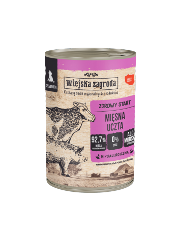 Wiejska Zagroda dla szczeniąt Mięsna Uczta 400g