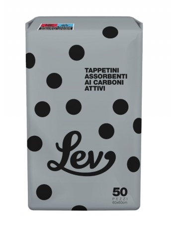 Maty higieniczne LEV Carbon 60x60 50szt.
