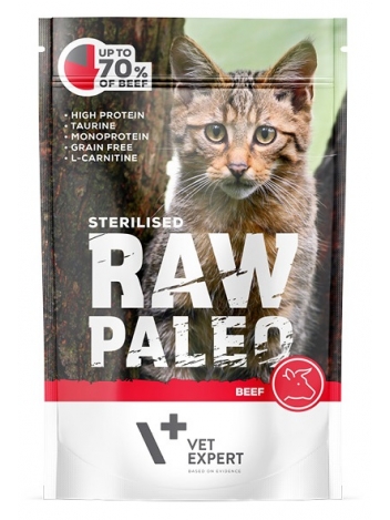 Raw Paleo Cat Sterilised Beef 100g