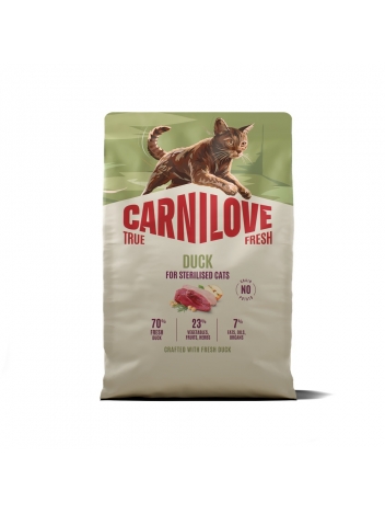 Carnilove Cat 2kg True Fresh Adult Sterylised Duck