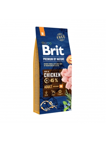 Brit Premium By Nature Adult M 15kg