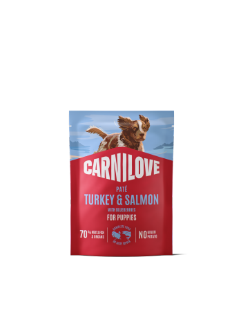 Carnilove Dog saszetka 300 g Puppy indyk, łosoś
