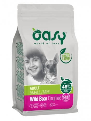 Oasy One Protein Adult Small/Mini Wild Boar 800g