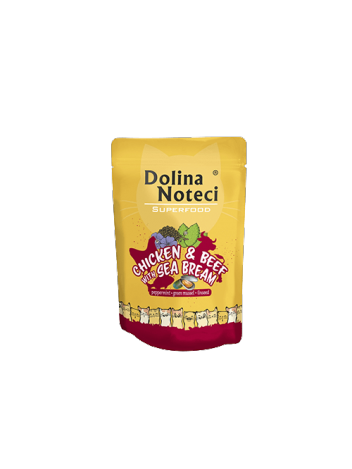 Dolina Noteci Superfood kurczak, wołowina, dorada saszetka 85g