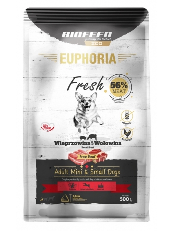 Euphoria Fresh Adult XS/S Wieprzowina i wołowina 500g