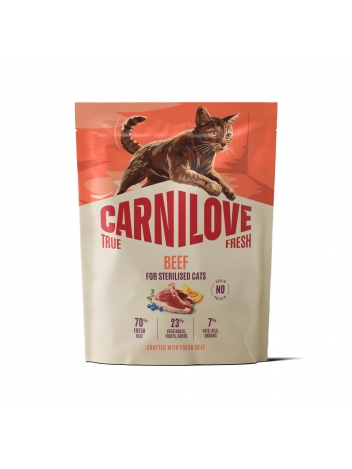 Carnilove Cat 400g True Fresh Adult Sterylised Beef