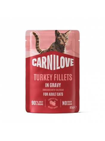 Carnilove Cat saszetka 85g sos Adult Indyk