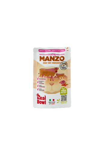 Real Bowl Karma mokra dla kota Wołowina saszetka 160g