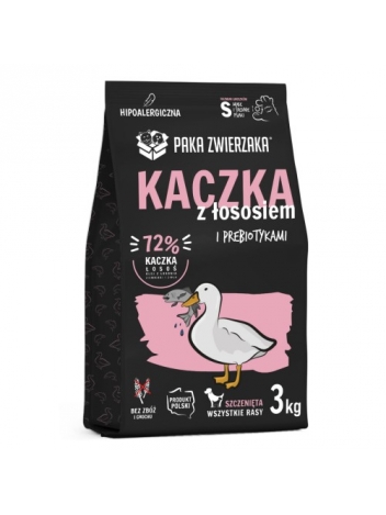 Paka Zwierzaka Puppy Kaczka z łososiem 3kg