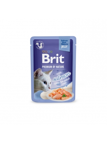 Brit Premium Cat Adult Salmon Fillets w galaretce 85g