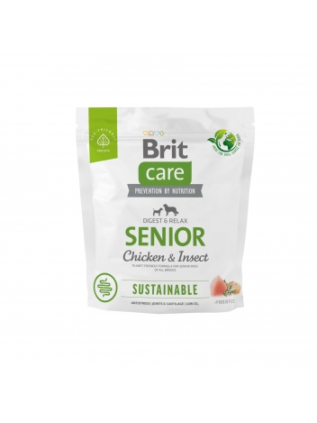 Brit Care Dog Sustainable Senior Chicken & Insect 1kg