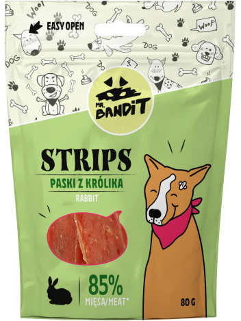 Mr. Bandit Strips Paski z królika 80g