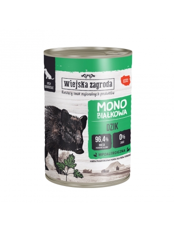 Wiejska Zagroda Mono Dzik dla psa 400g