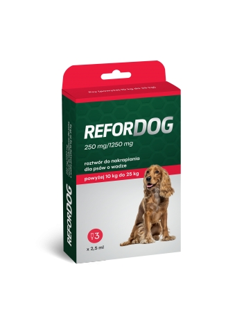 Refordog (dla psów ważących 10-25 kg) 3x2,5ml