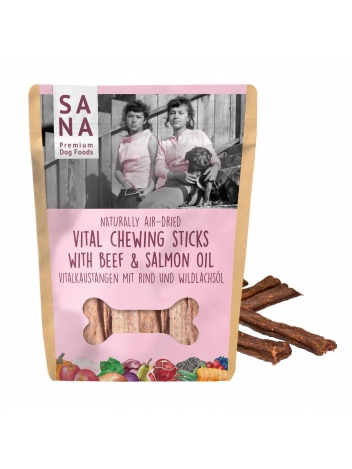 SANADog Chewing Sticks Beef, Salmon Oil 150g