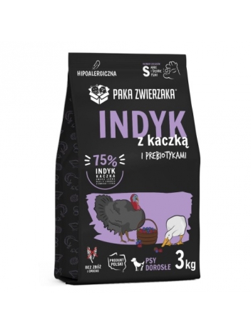 Paka Zwierzaka Indyk z kaczką S 3kg