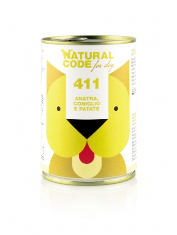 Natural Code DOG 411 duck, rabbit and potatoes 400g