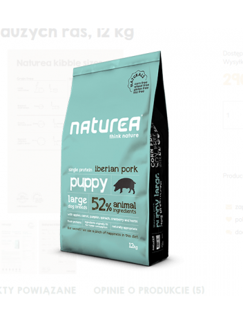 Naturea Puppy Large Breed Iberian Pork 12kg