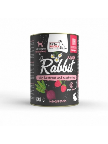 Syta Micha Junior Królik z burakiem i malinami 400g