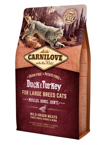 Carnilove Cat Large Breed Duck & Turkey - 2kg