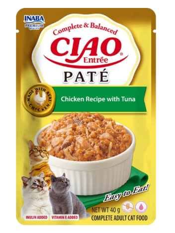 Inaba Cat Ciao Entree Pate Chicken Tuna 40g