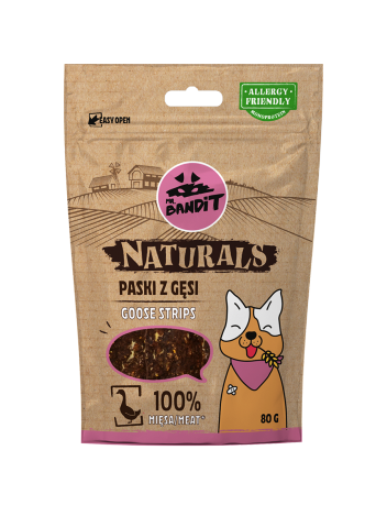 Mr. Bandit Naturals Paski z gęsi 80g