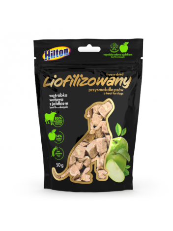 Hilton Liofilizowana wątróbka wołowa z jabłkiem 50g