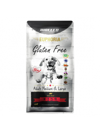 Euphoria Gluten Free Adult Medium & Large z wołowiną 12kg
