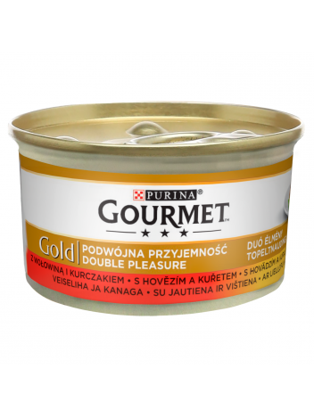 Gourmet Gold 85g - wołowina z kurczakiem w sosie