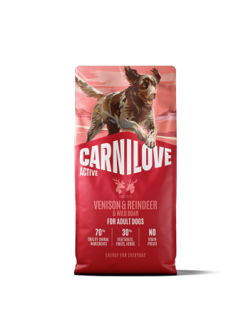 Carnilove Dog 12 kg Active Adult Venison, Reindeer