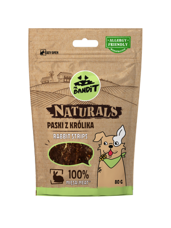 Mr. Bandit Naturals Paski z królika 80g