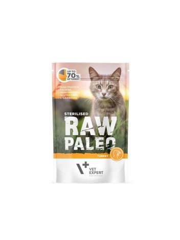 Raw Paleo Cat Sterilised Turkey 100g