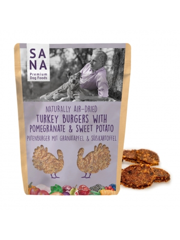 SANADog Turkey Burger with pomegranate & sweet potato 100g