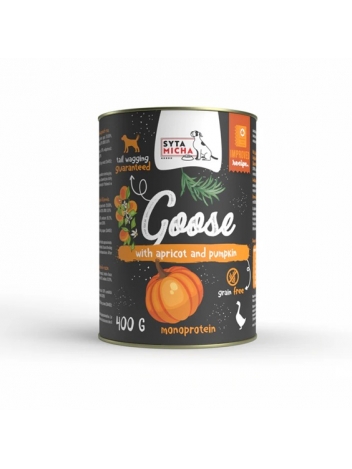 Syta Micha Gęś z morelami i dynią 400g