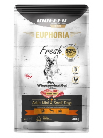 Euphoria Fresh Adult XS/S Wieprzowina i gęś 500g