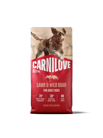Carnilove Dog 12 kg Active Adult Lamb, Wild Boar