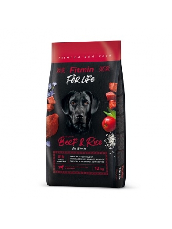 Fitmin For Life Beef & Rice 12kg